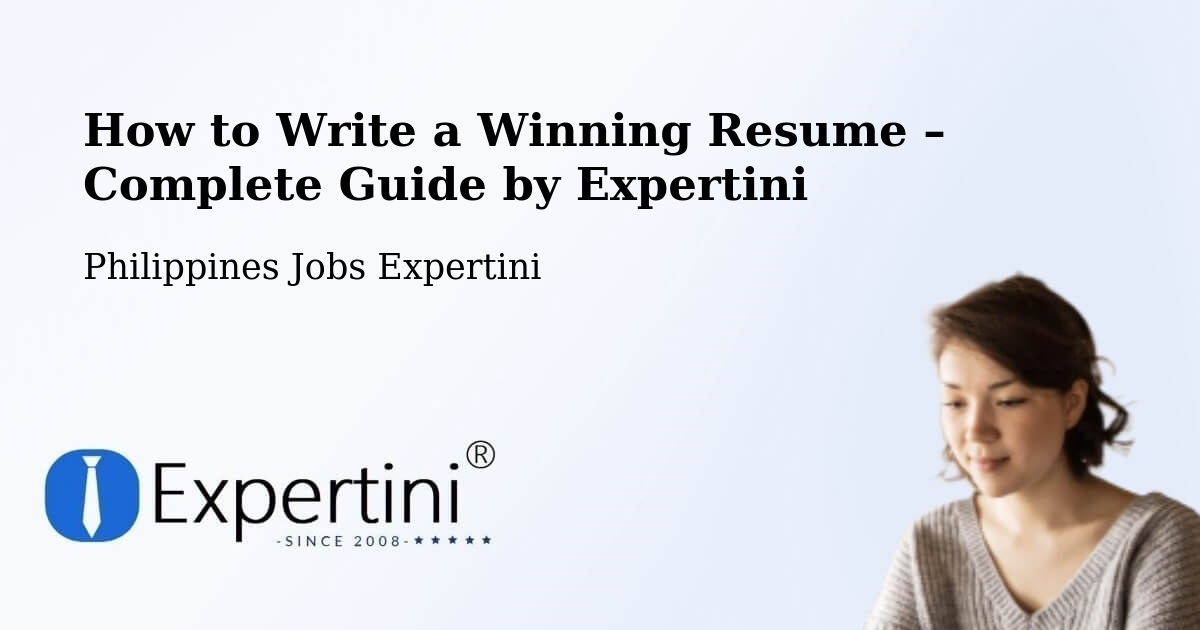 Resume Writing Guide for Job Seekers – Lingating - Lingating, Philippines Jobs Expertini